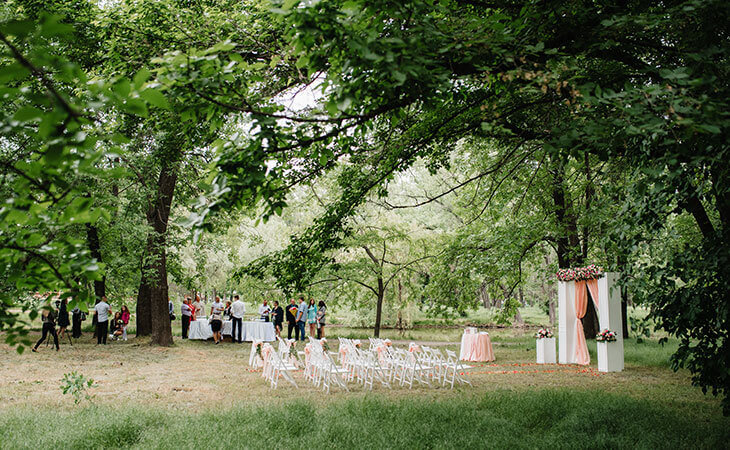 Celebracion de boda jardin