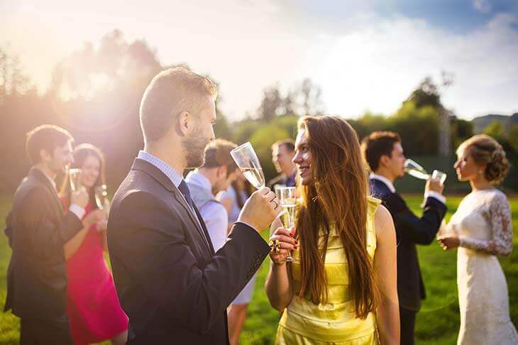 Pareja celebracion boda