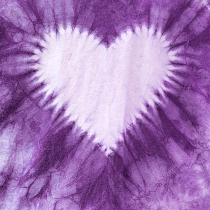 Corazon tie dye