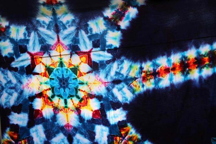 Tie dye mandala